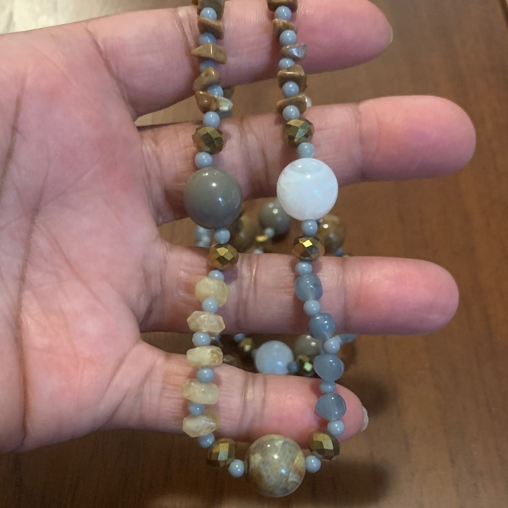 Stone and Glass Necklace
